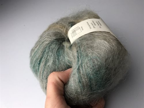 Bella color by Permin kid mohair - skøn støvet grøn med farvespil